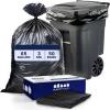 image:imagePlasticplace 65 Gallon Trash Bags  30 Mil  Black Heavy Duty Garbage Can Liners  50 X 48 50Count