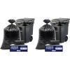 image:imagePlasticplace 9596 Gallon Heavy Duty Trash Bags Garbage Bags PunctureResistant Fits Rollaway Cans amp Drums Durable Large Plastic Bags 50 Count15 Count Pack of 2