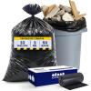image:imagePlasticplace Contractor Trash Bags 33 Gallon  30 Mil Heavy Duty Garbage Bag 33 x 39 Black 50 Count