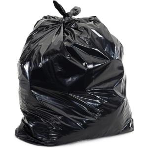 image:imagePlasticplace 1216 Gallon Trash Bags 10 Mil Black Tall Garbage Can Liners 24 x 31 250 CaseBlack