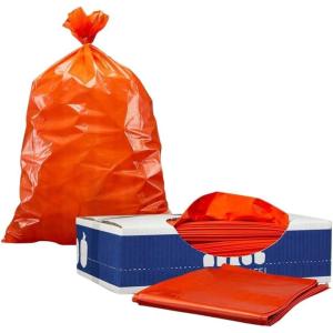 image:imagePlasticplace 4045 Gallon Trash Bags  15 Mil  Orange Heavy Duty Garbage Can Liners  40 x 46 100 Count5560 Gallon  12 Mil