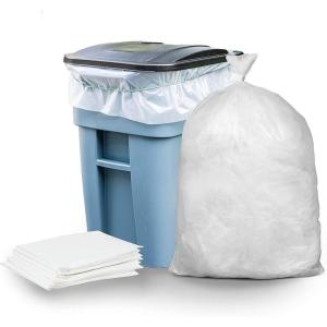 image:imagePlasticplace  W33LDC1 33 Gallon Trash Bags  12 Mil  Clear Heavy Duty Garbage Can Liners  33 x 39 100 Count