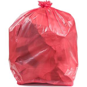 image:imagePlasticplace 3233 Gallon Trash Bags  15 Mil  Red Garbage Can Liners  33 x 39 100 Count