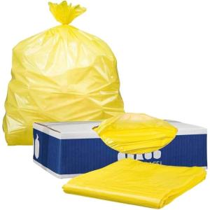 image:imagePlasticplace 3233 Gallon Trash Bags  15 Mil  Yellow Garbage Can Liners  33 x 39 100 Count W33Y15Yellow