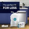 image:imagePlasticplace White Drawstring Lavender and Soft Vanilla Scented Garbage Can Liners Compatible with Code N 200 Count 1213 Gallon 4550 Liter 12 Mil 225 x 3151 Count Pack of 200
