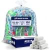 image:imagePlasticplace 5560 gallon Trash Bags  12 Mil  Clear Garbage Can Liners  38 x 58 100CountTransparent