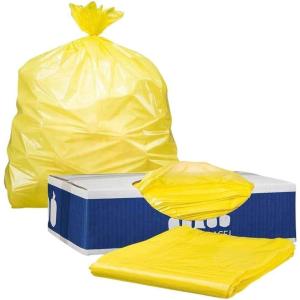 image:imagePlasticplace 5560 Gallon Trash Bags  15 Mil  Yellow Heavy Duty Garbage Can Liners  38 x 58 100 Count