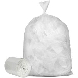 image:imagePlasticplace 5560 Gallon Trash Bags  17 Microns  Clear High Density Garbage Can Liners  36 x 60 150 Count