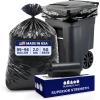 image:imagePlasticplace 9596 Gallon Trash Bags  20 Mil  Black Heavy Duty Garbage Can Liners  61 x 68 50 Count