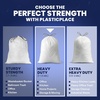 image:imagePlasticplace 13 Gallon Trash Bags  12 Mil  White Drawstring Garbage Can Liners  24 x 31 200 Count Pack of 1White